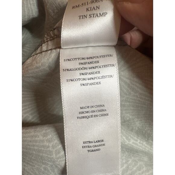 Rails Men's Kian Tin Stamp Swim Trunks Shorts Resort Coastal Size XL Gray Cream - Picture 9 of 9